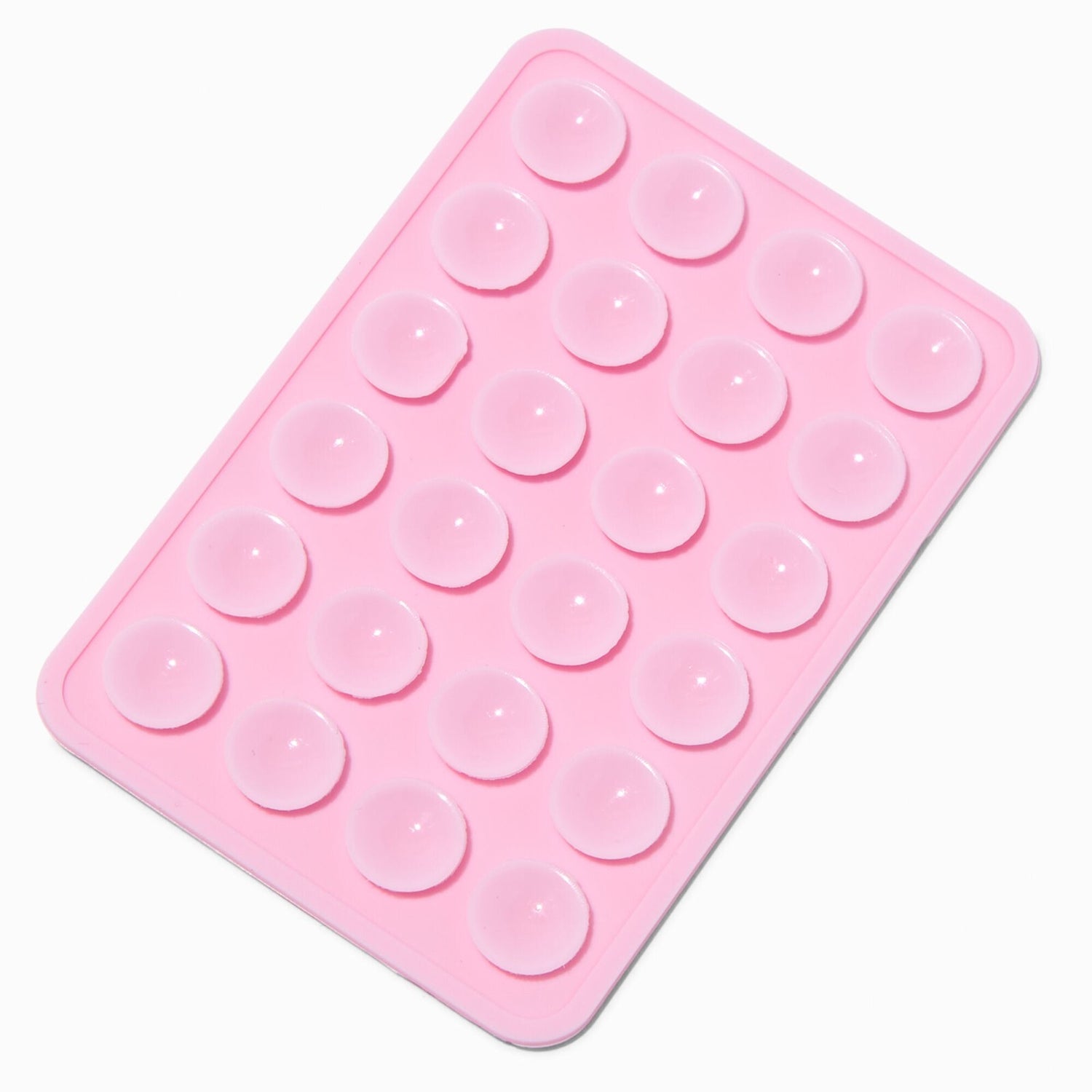 Support de Téléphone à Ventouse en Silicone Rose - Fixation Murale Antidérapante