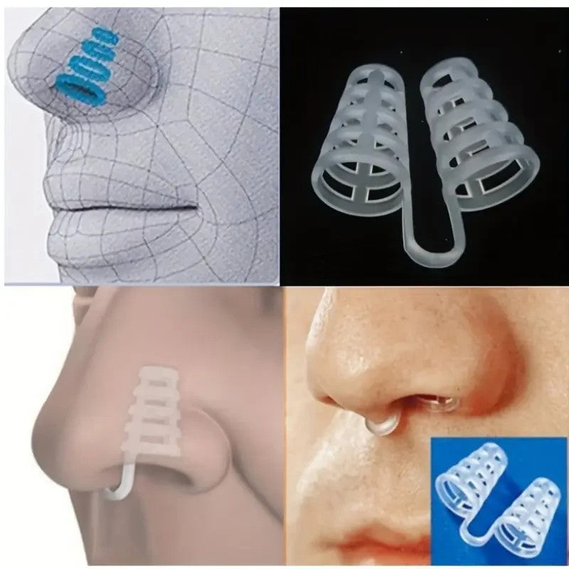 Cone Nasale Anti Ronflement Stop Respiration Pince Nez Santé Sommeil Dormir