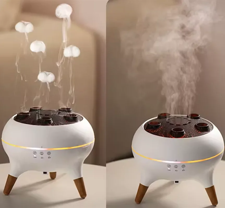 Jellyfish Air Humidifier 250ML Aroma Diffuser RGB Night Light Remote