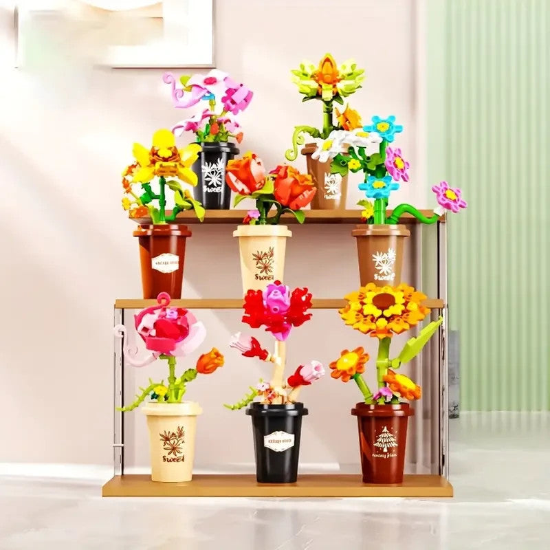 Jeux Assemblage Décoration Fleurs Mini, Jeux Adultes Et Enfant aléatoire x1