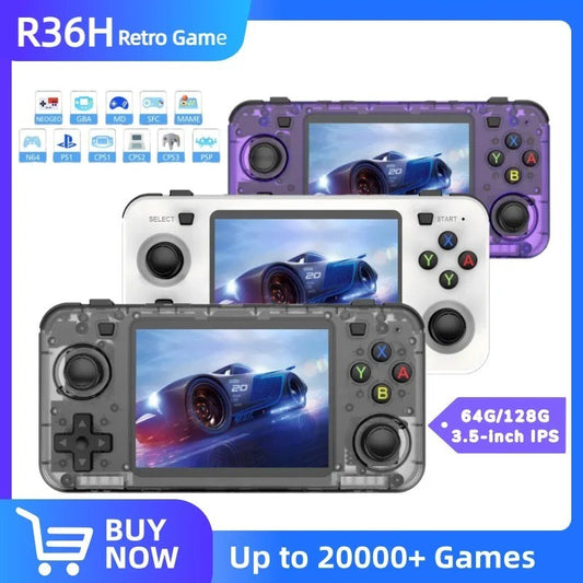 R36S Retro Handheld Game Console 64GB Linux 3.5 IPS Portable Gaming