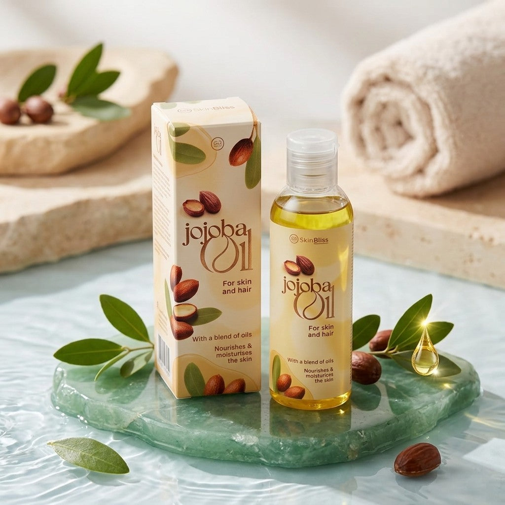 Huile de Jojoba Naturelle Skin Bliss Corps & Cheveux Nourrissante Végan 100%