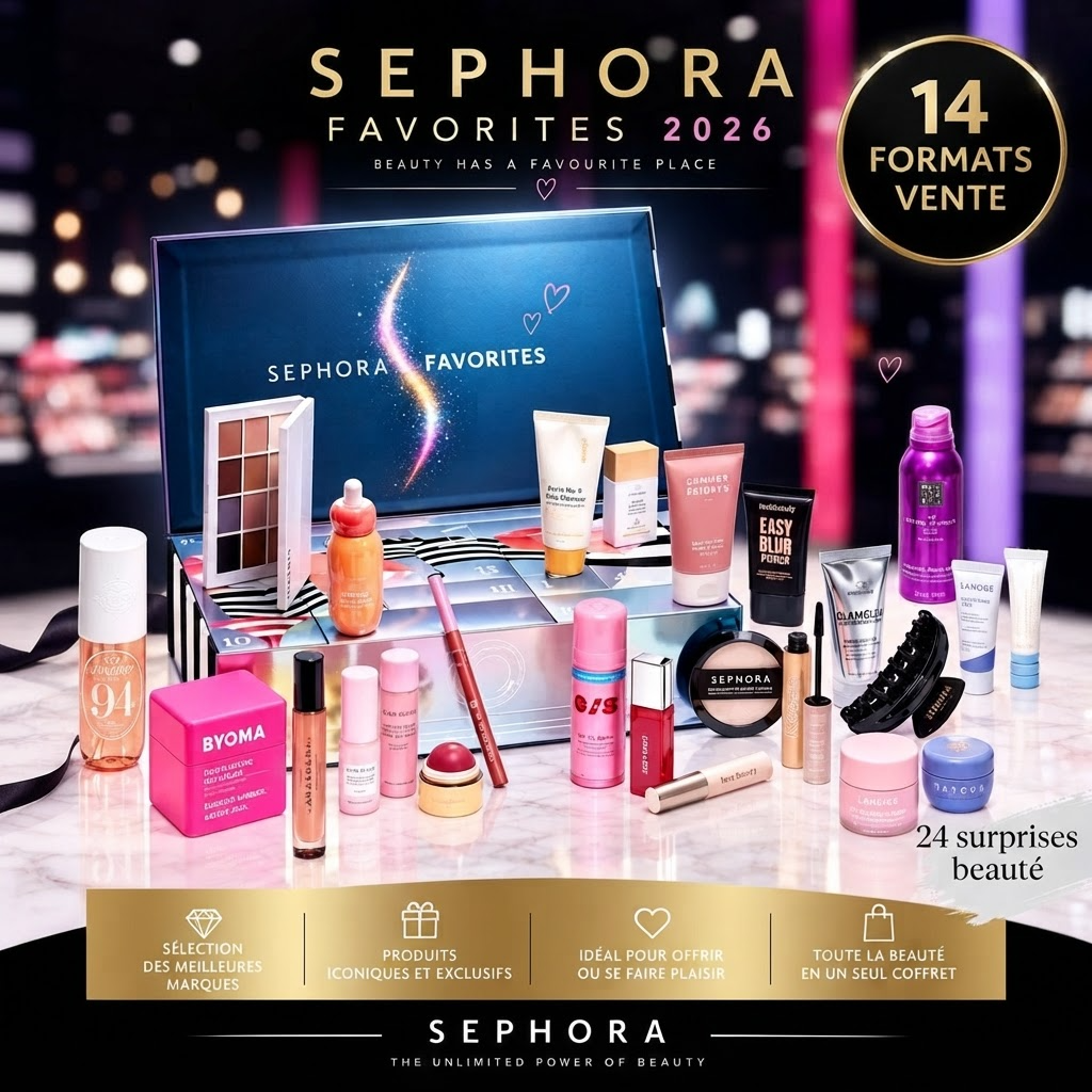 💄 Calendrier de l'Avent Sephora favorites 2026 Incontournable de Noël