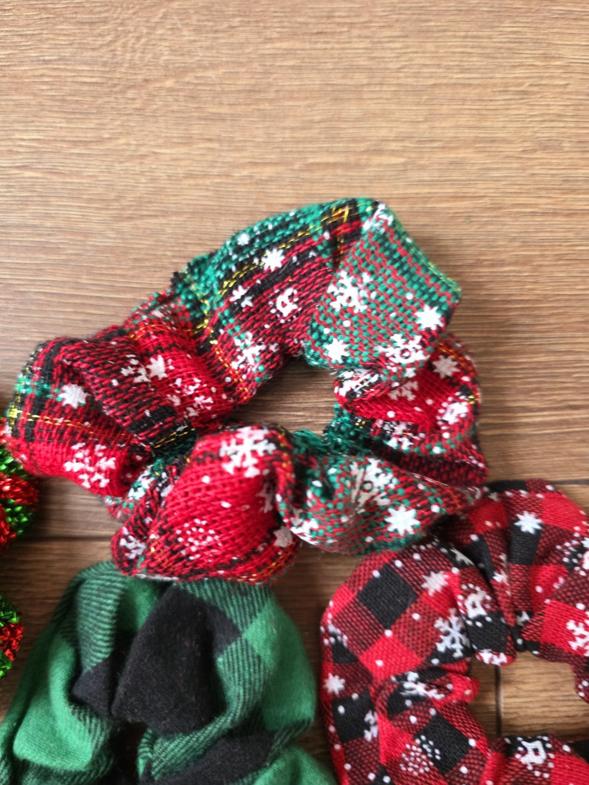 Élastique Chouchou De Noël  Cadeau Offre Fête Accessoires Cheveux Femme Fille X7