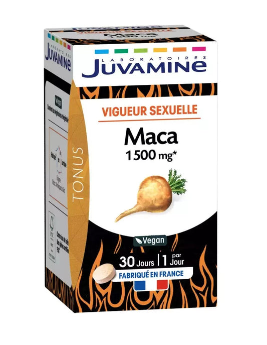 Juvamine MACA 1500mg Vigueur Sexuelle stimulant Libido Tonus 30 comprimés