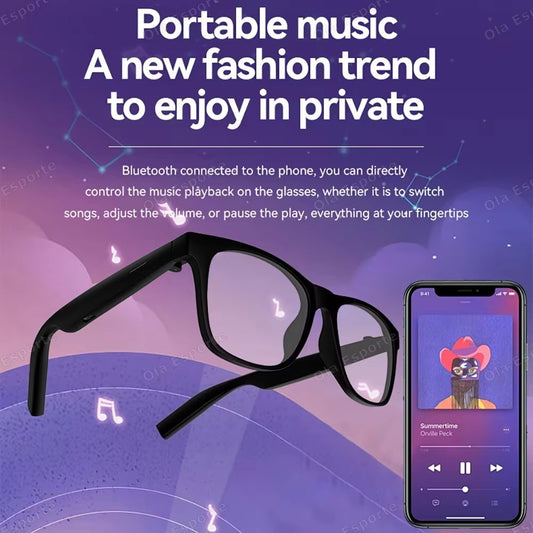 AI Smart Glasses Real-Time Translation hd Camera Image Recognition 8k HD Video