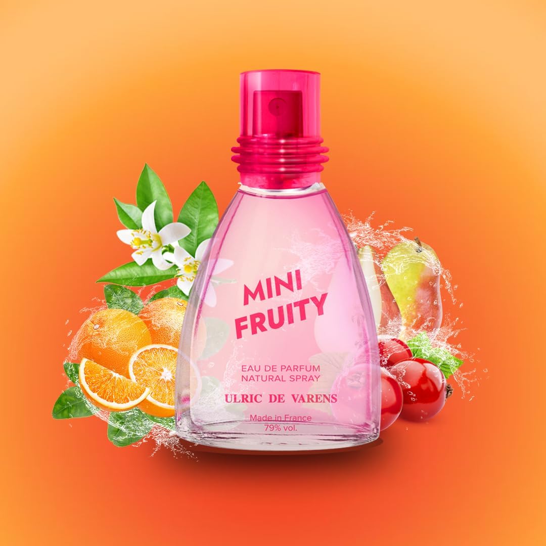 ULRIC DE VARENS - Eau de Parfum Mini Fruity - Hespéridé, Orange, Fruité, Musqué - Parfum Femme - Vaporisateur - Made in France - 25 ml