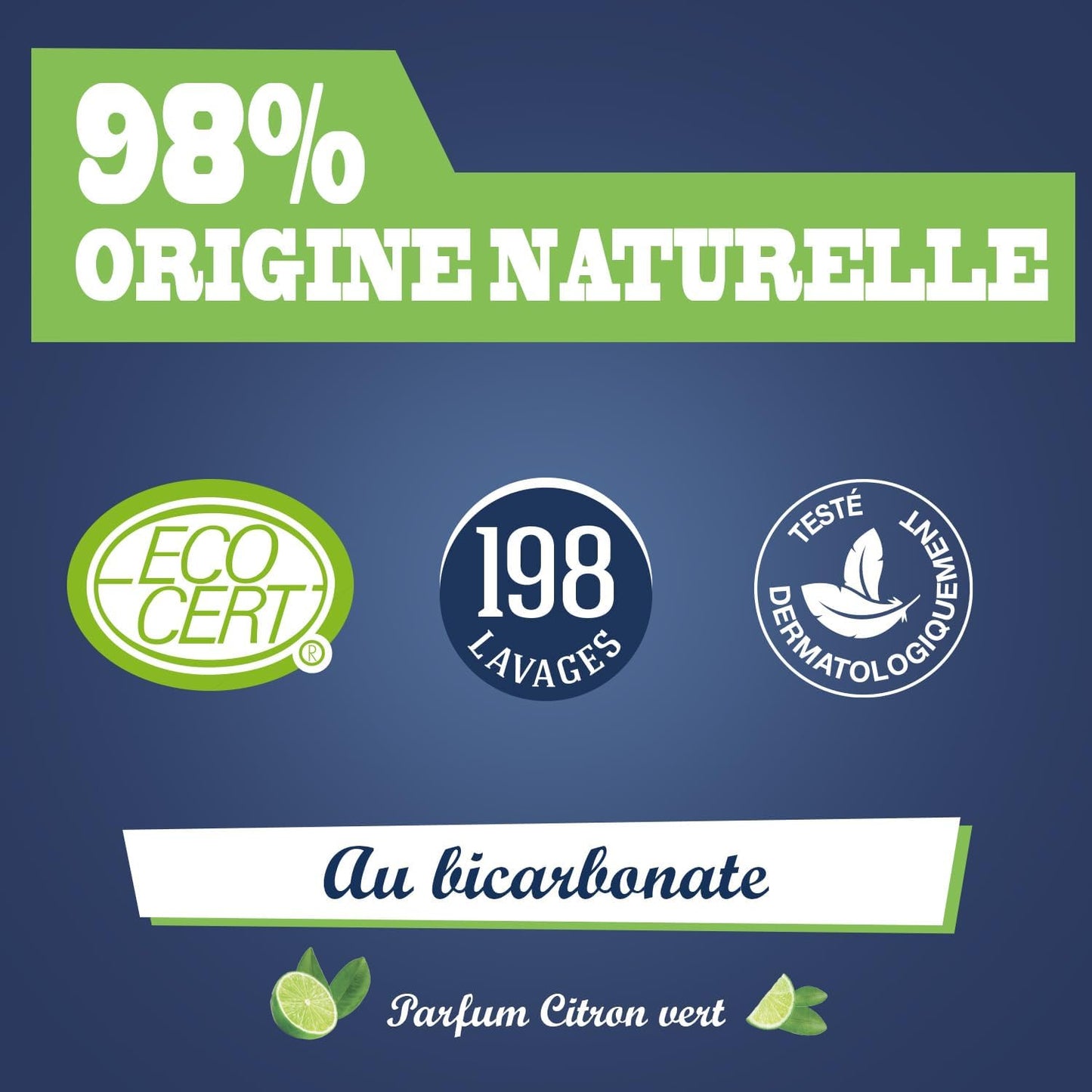 JACQUES BRIOCHIN - Recharge Liquide Vaisselle et Mains - Formule au Bicarbonate de Soude - 99,9% d'Ingrédients d'Origine Naturelle - -Testé dermatologiquement - Fabrication Française - 450ml