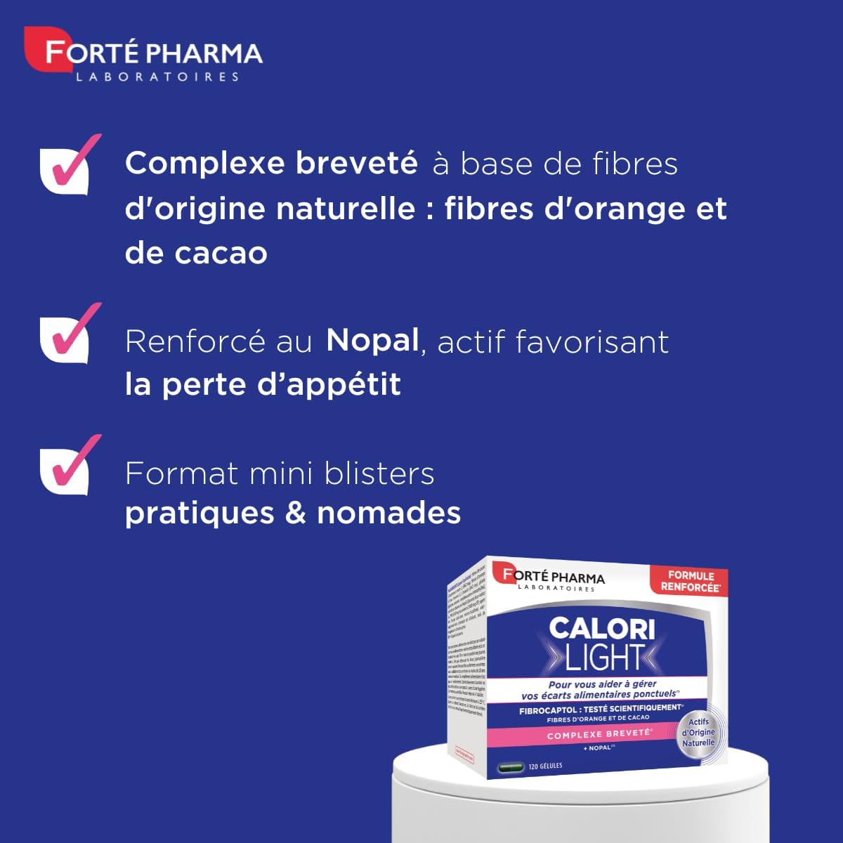 Forté Pharma Minceur CaloriLight Capteur Graisses Satiété 120 gélules