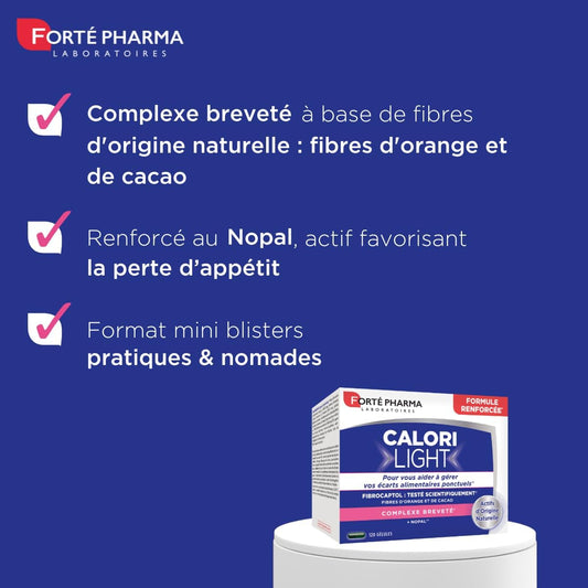 Forté Pharma Minceur CaloriLight Capteur Graisses Satiété 120 gélules