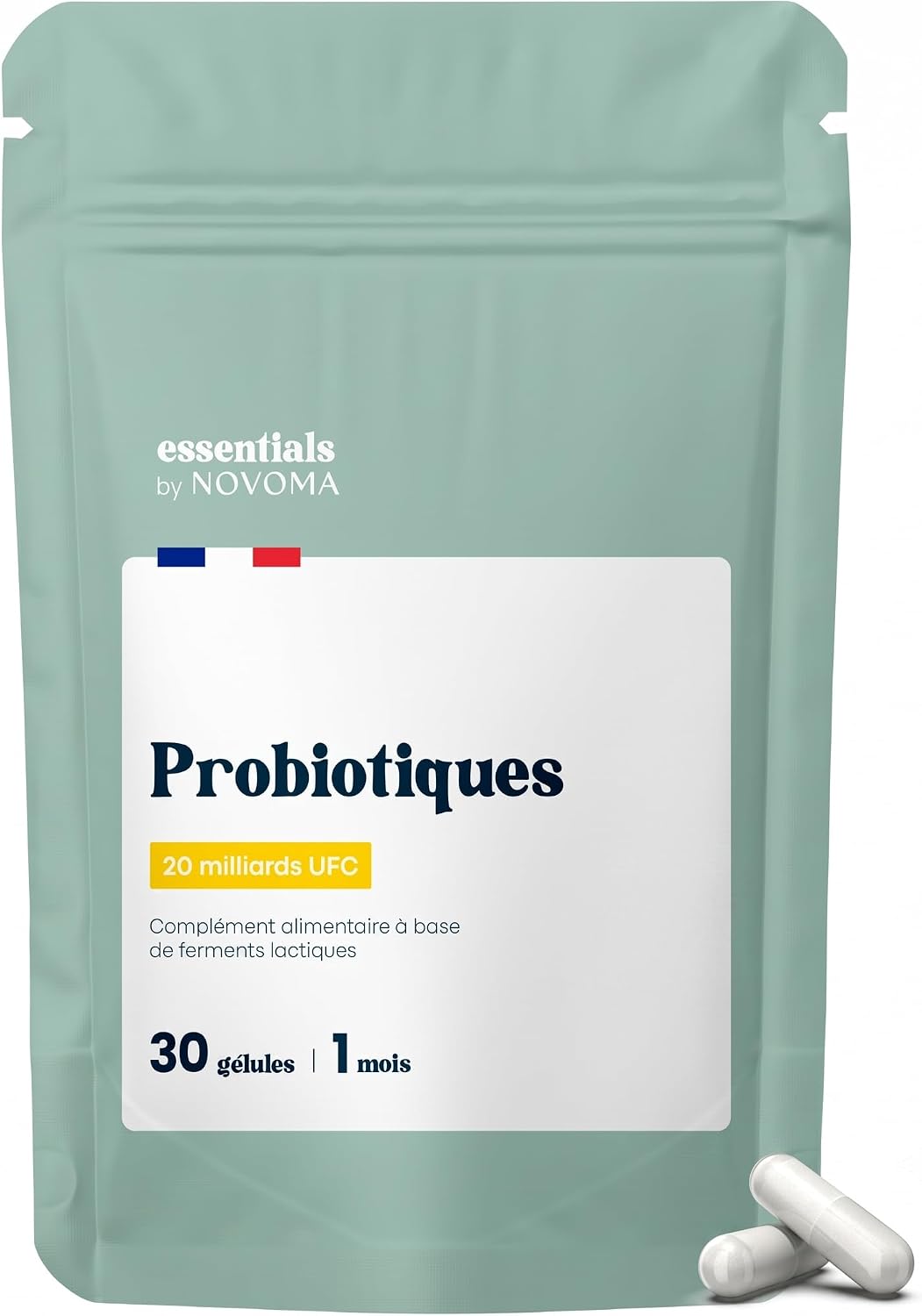 Probiotique - 20 Milliards UFC/Jour, 30 Gélules - 1 Mois