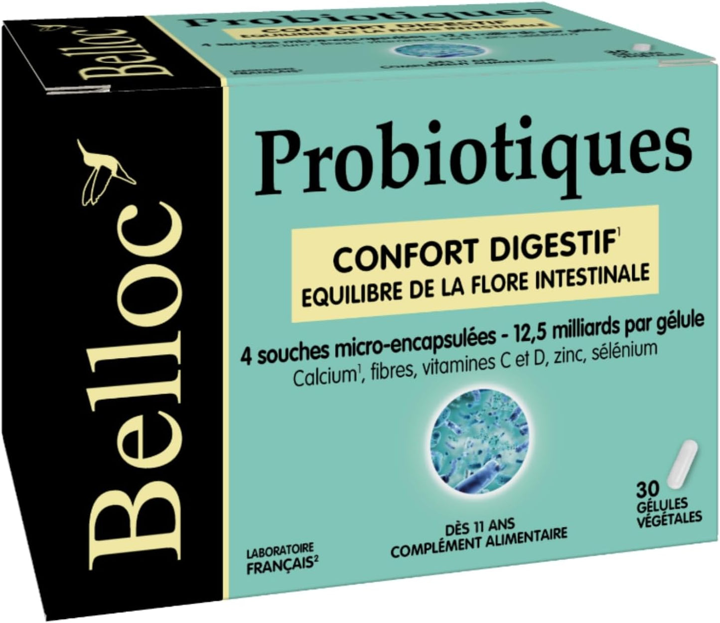 Belloc Probiotique Flore Intestinale 4souches micro-encapsulées 30 Gélules