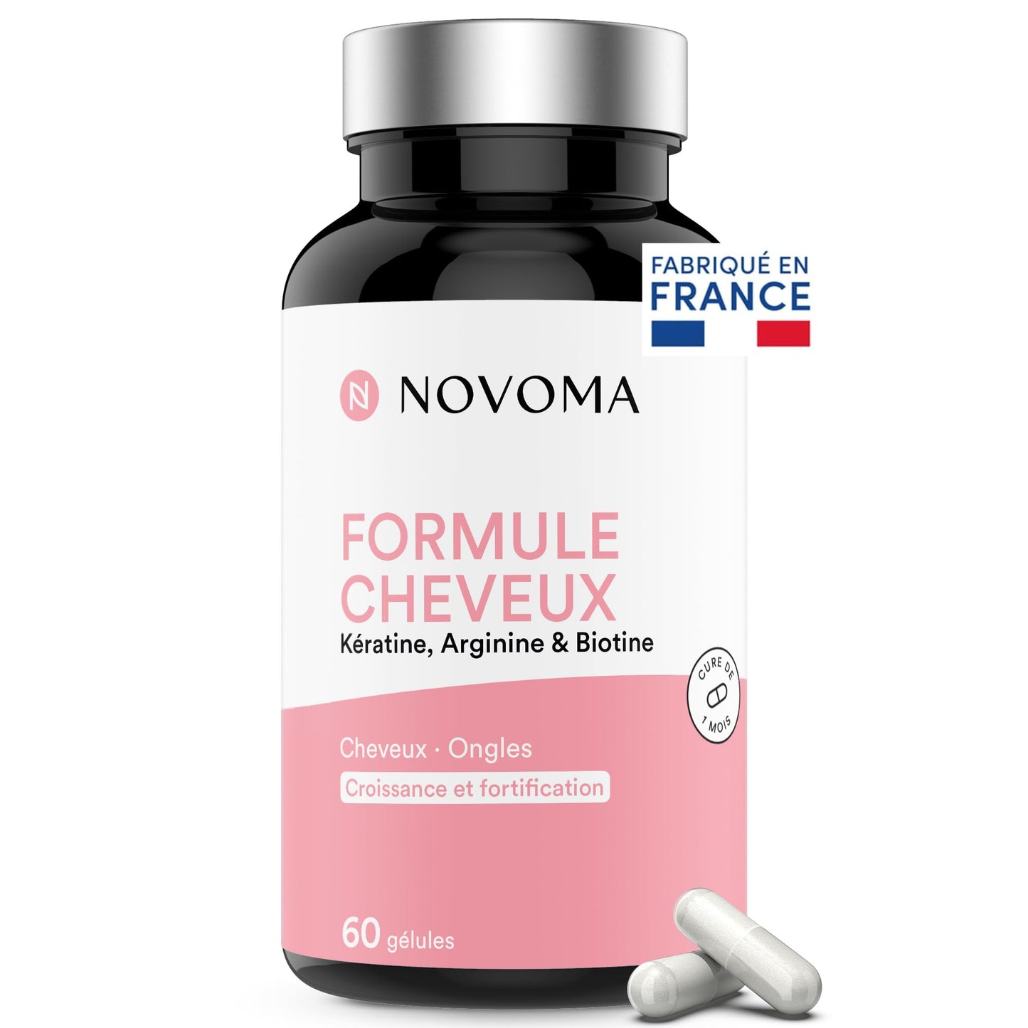 Biotine 450 µg + Sélénium et Zinc, 60 Gélules Végétales - 2 Mois