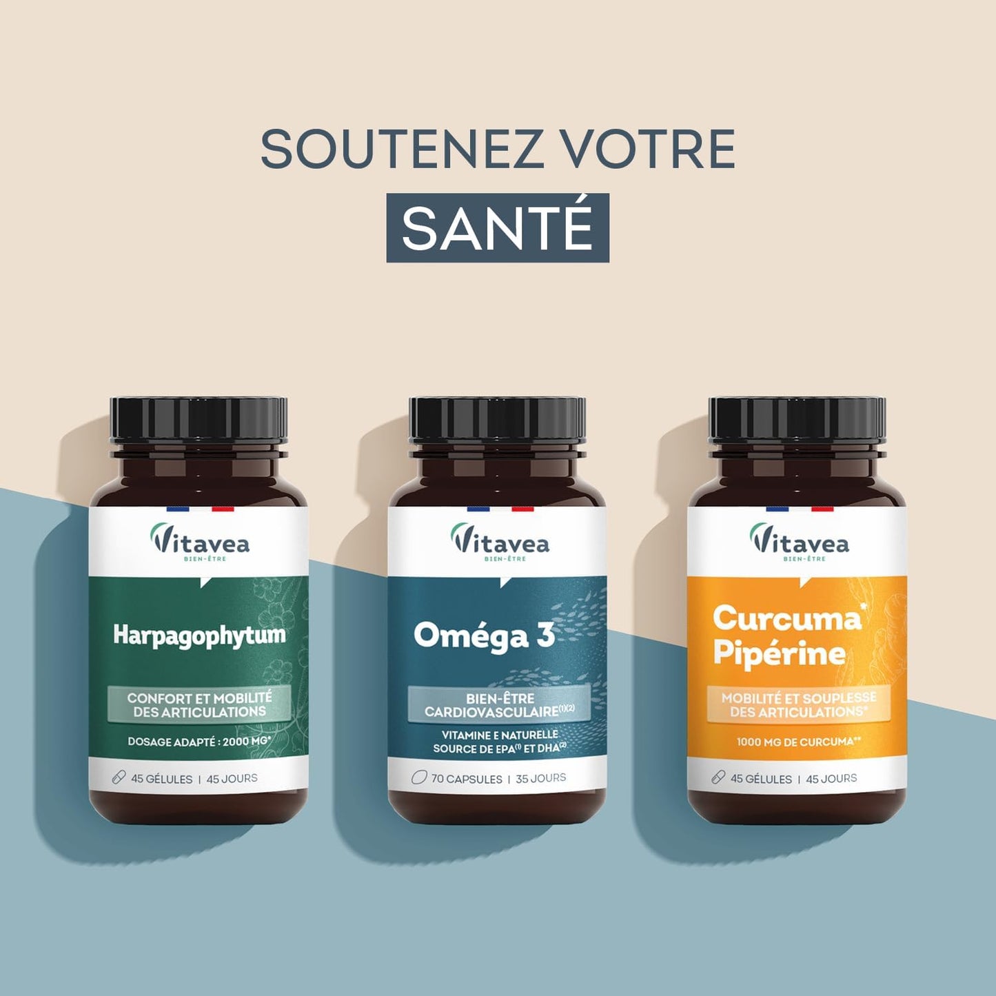 Vitavea Bien-estar - Omega 3 EPA DHA - Tratamiento 35 días - 70 cápsulas