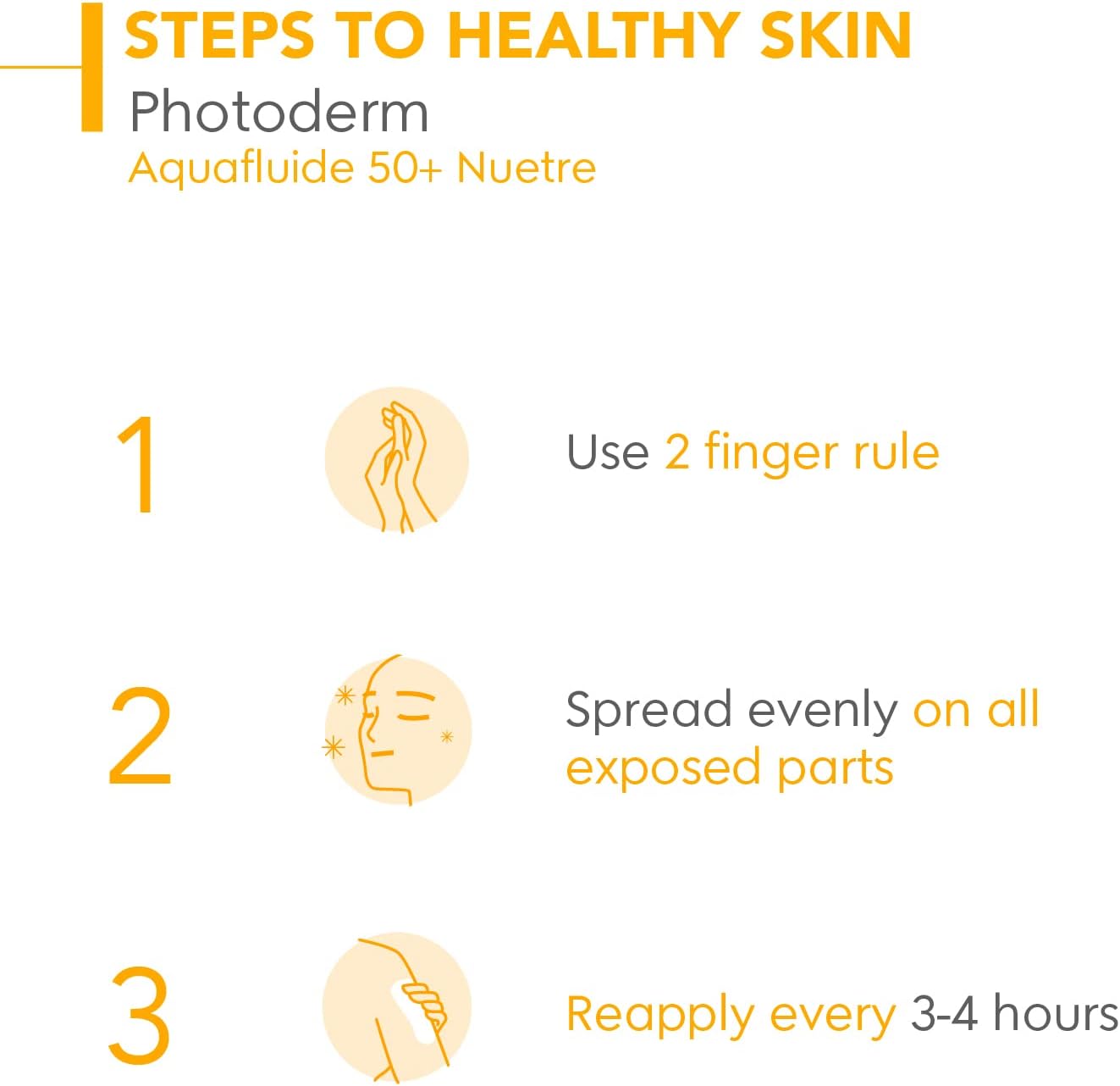 BIODERMA Photoderm Aquafluide SPF50+ Fluide solaire visage, très haute protection UVA et UVB - Soin hydratant et matifiant - Peaux sensibles - Texture rafraîchissante et toucher sec - Tube 40 ml