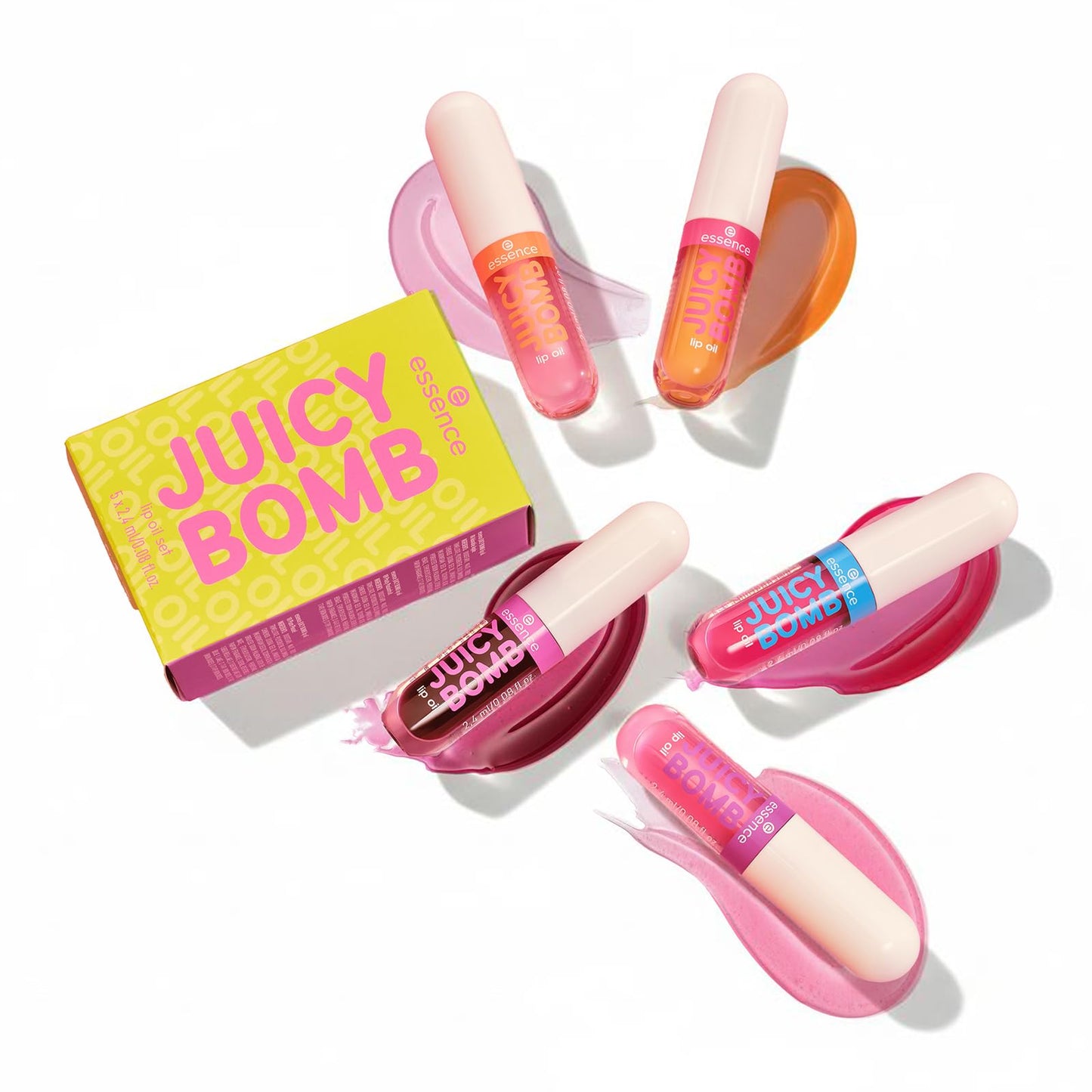 essence JUICY BOMB PARTY lip oil huile à lèvres, protecteur, avec huiles, naturel, brillant (2.4ml)
