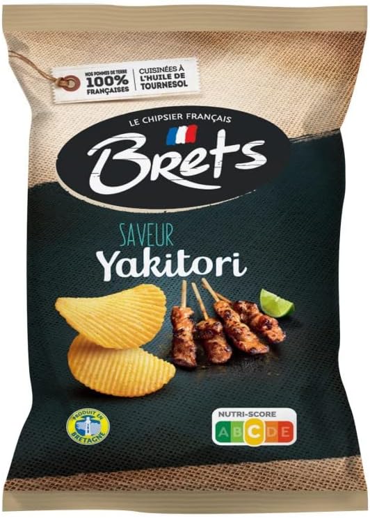 BRET'S - Chips Saveur Yakitori 125G - Lot De 4
