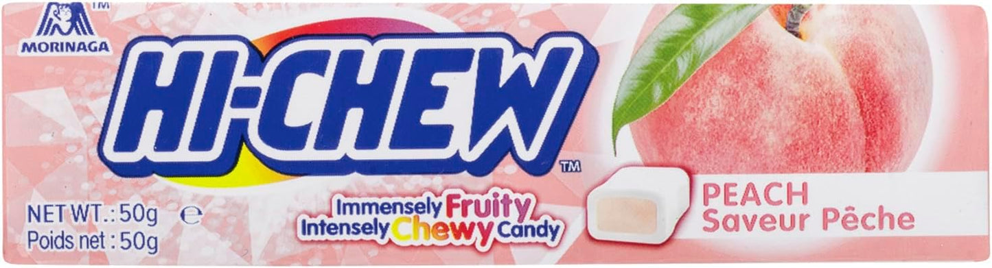 HI-CHEW Bonbons à Mâcher Saveur Pêche 15 Étuis X 50 g