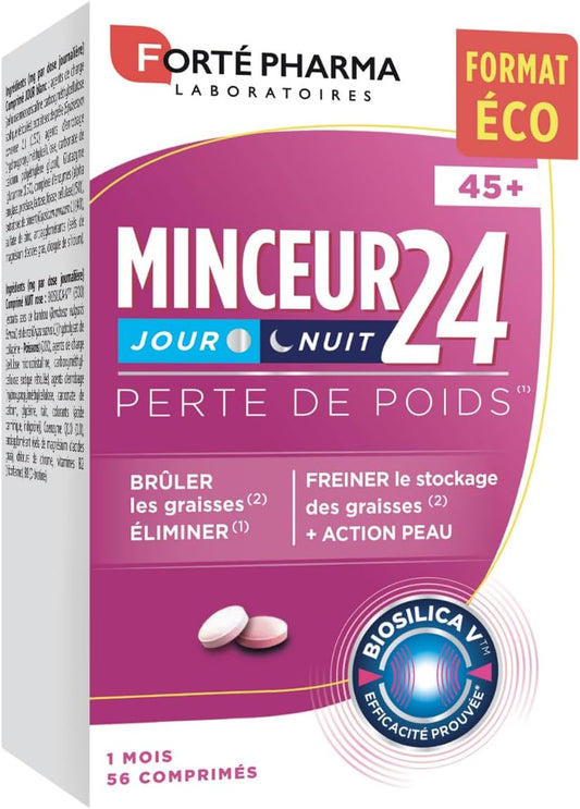 Forté Pharma Perte de poids jour et nuit Minceur 24 45+ 56 comprimés