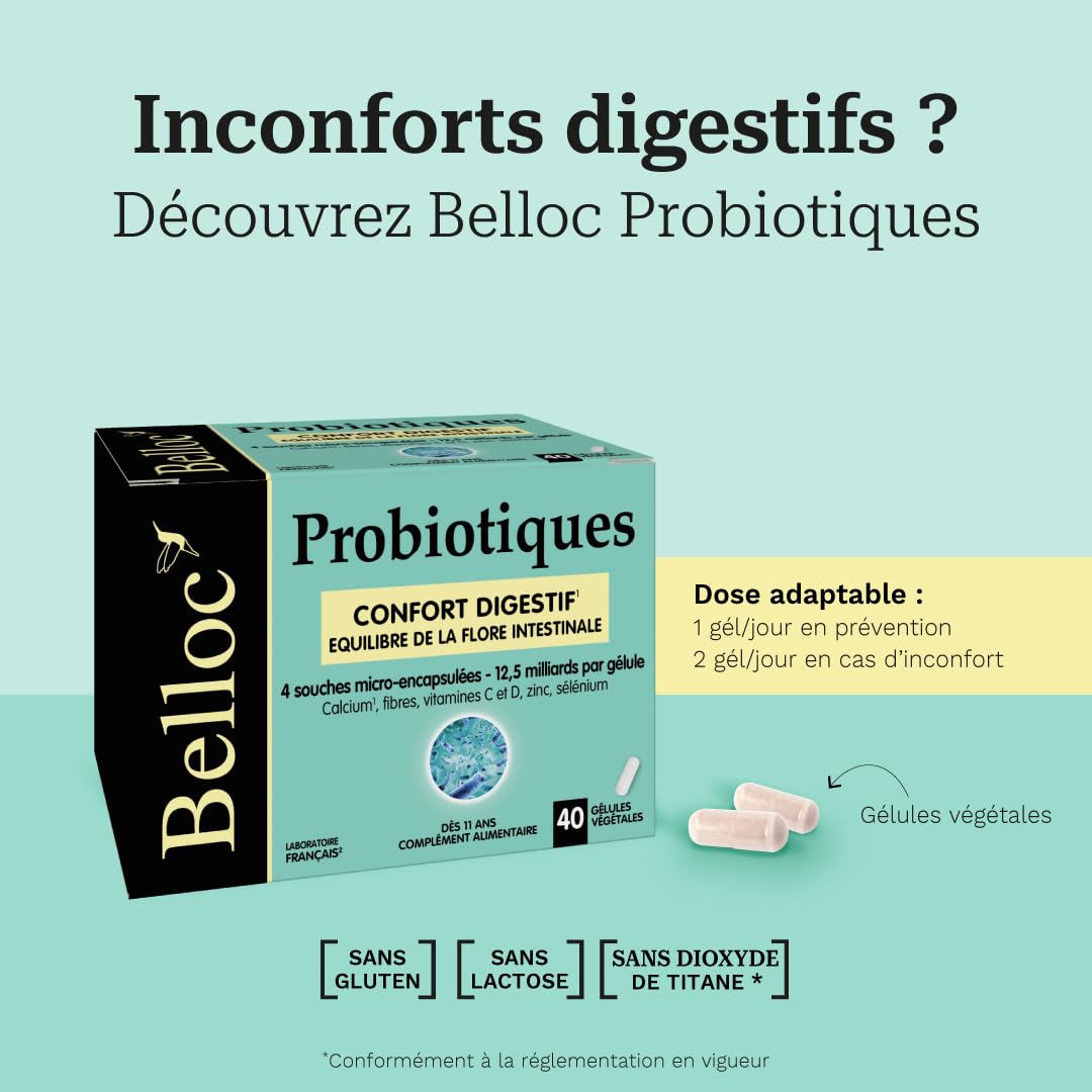Belloc Probiotique Flore Intestinale 4souches micro-encapsulées 30 Gélules