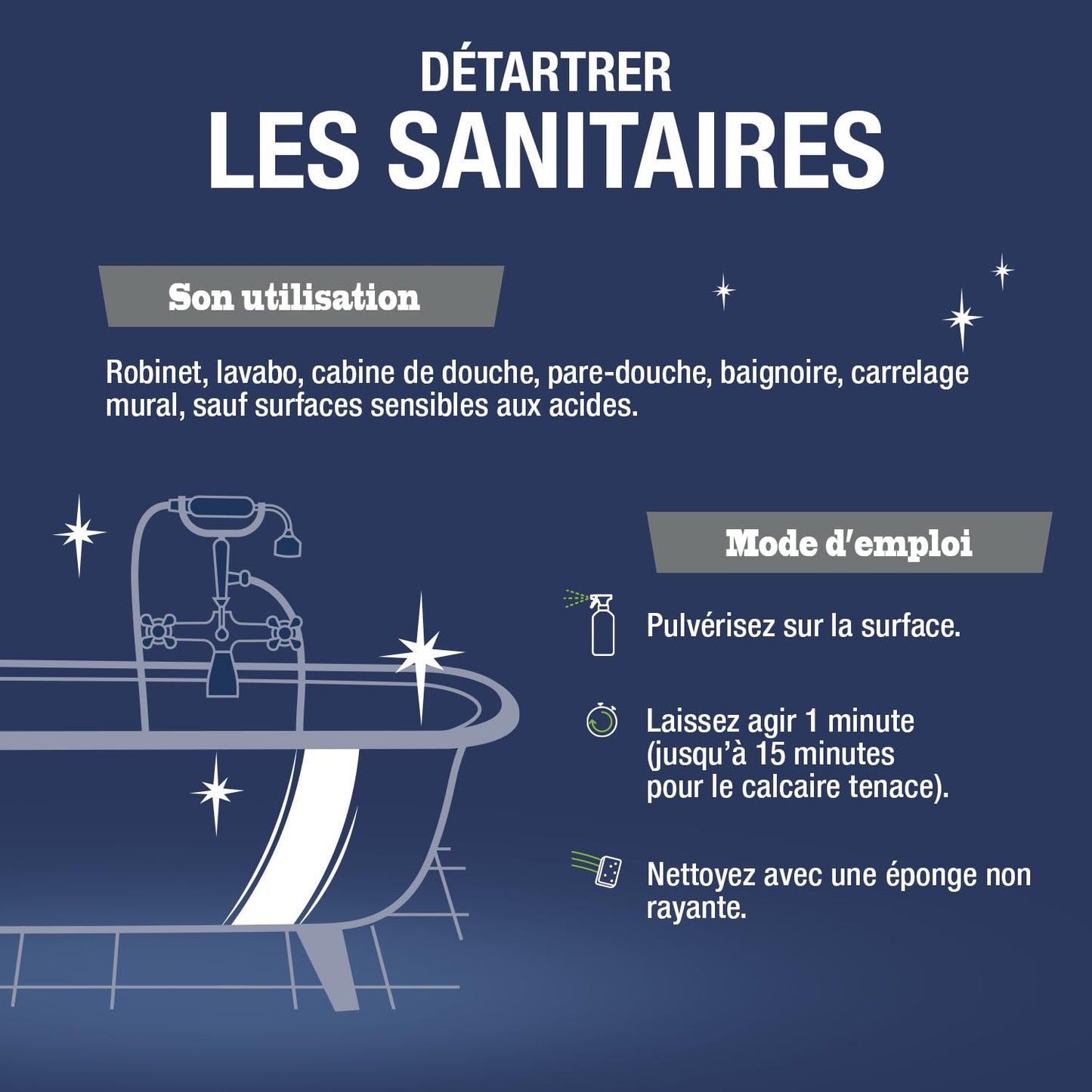 JACQUES BRIOCHIN - Détartrant gel WC - Nettoie en Profondeur et Détartre - 100% d'Ingrédients d'Origine Naturelle - Parfum Menthe - - Fabriqué En France - 750mL