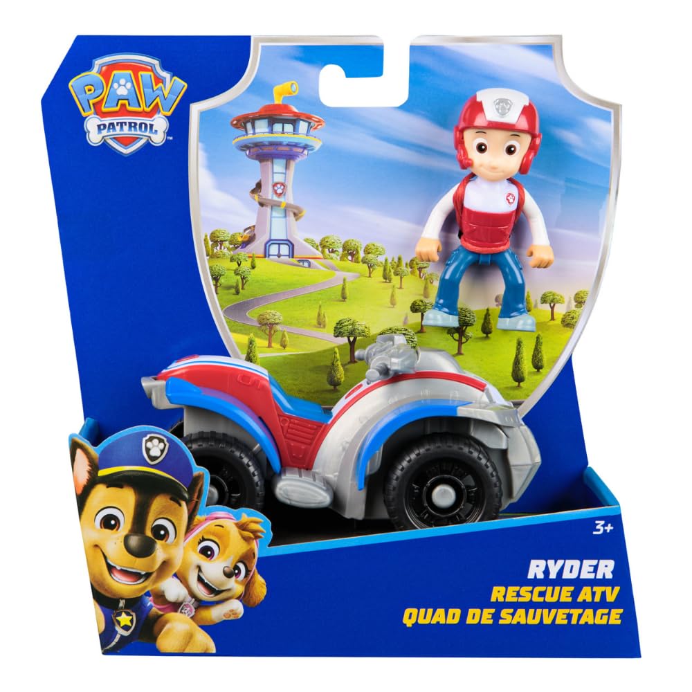 Paw Patrol - Pat Patrouille - Véhicule 15 Cm Et Figurine Liberty