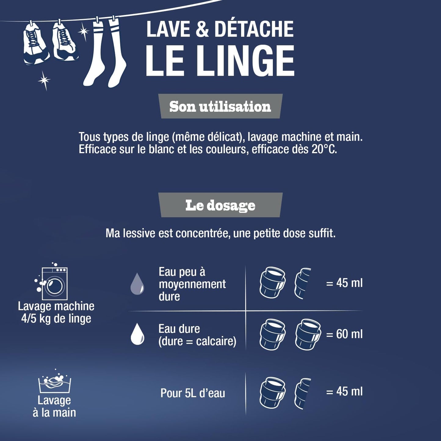 BRIOCHIN Lessive liquide savon noir, détachante, 50 lavages