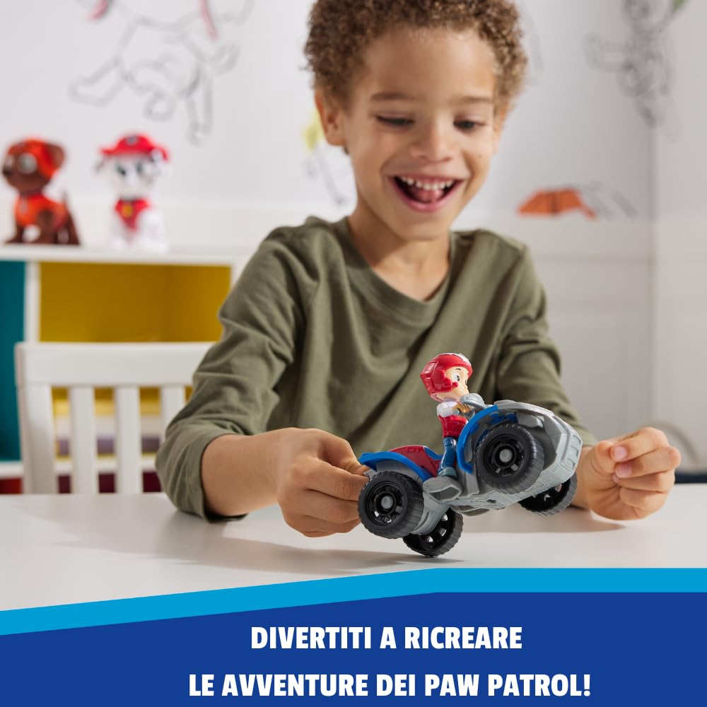 Paw Patrol - Pat Patrouille - Véhicule 15 Cm Et Figurine Liberty
