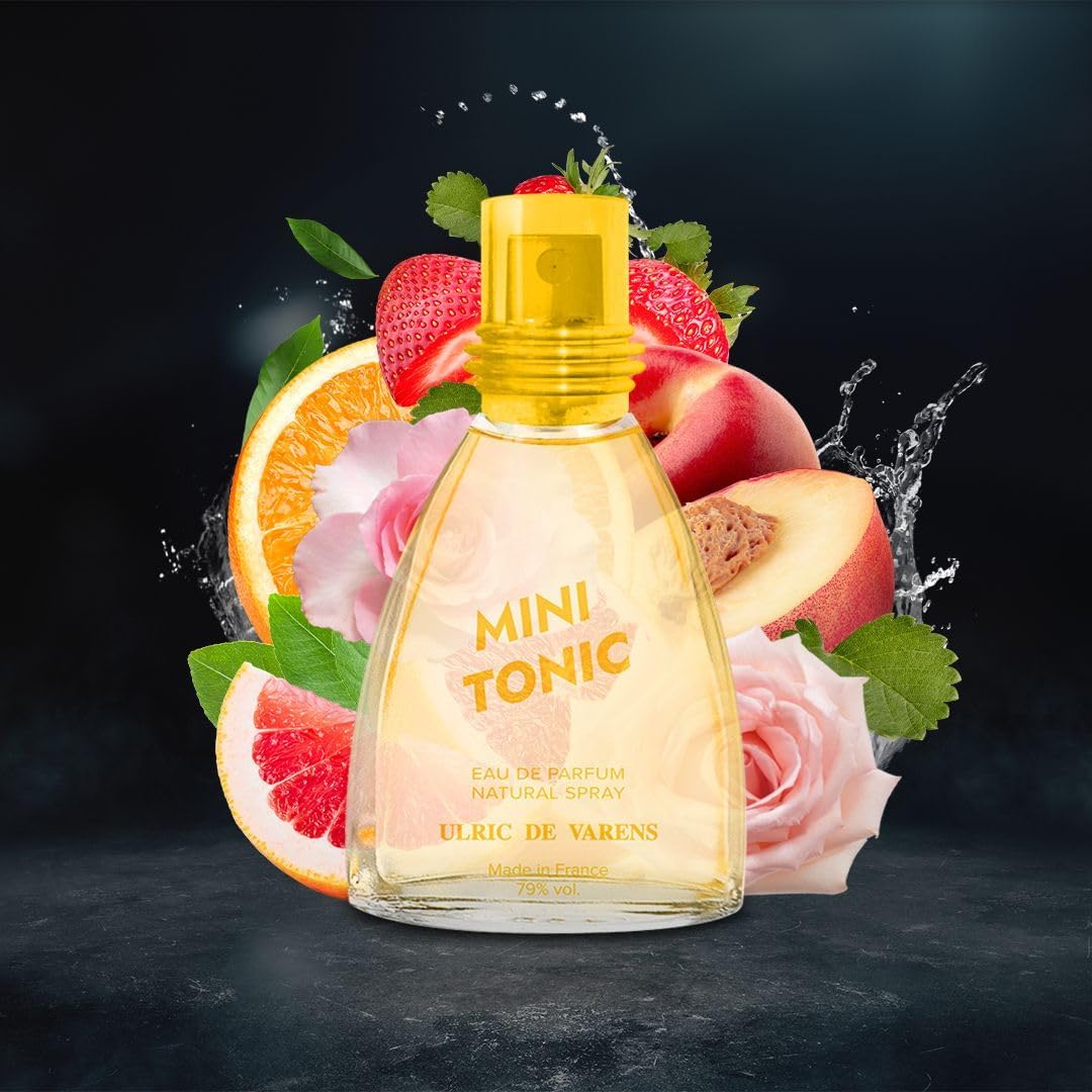 ULRIC DE VARENS - Eau de Parfum Mini Tonic - Hespéridé, Floral, Musqué - Parfum Femme - Vaporisateur - Made in France - 25 ml