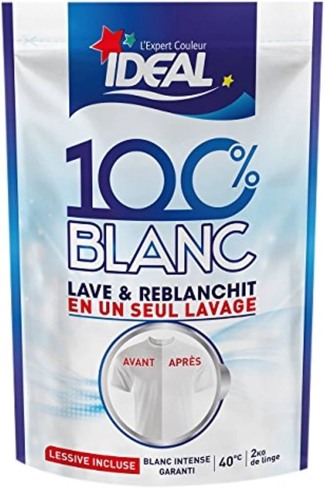 IDEAL 100% Blanc - Poudre blanchissante 300g - Lot de 3
