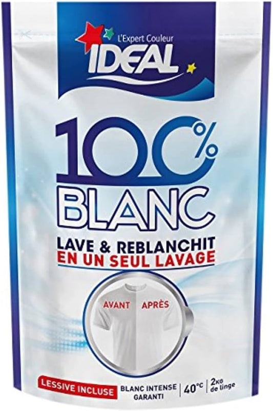 IDEAL 100% Blanco - Polvo blanqueador 300g - Pack de 3