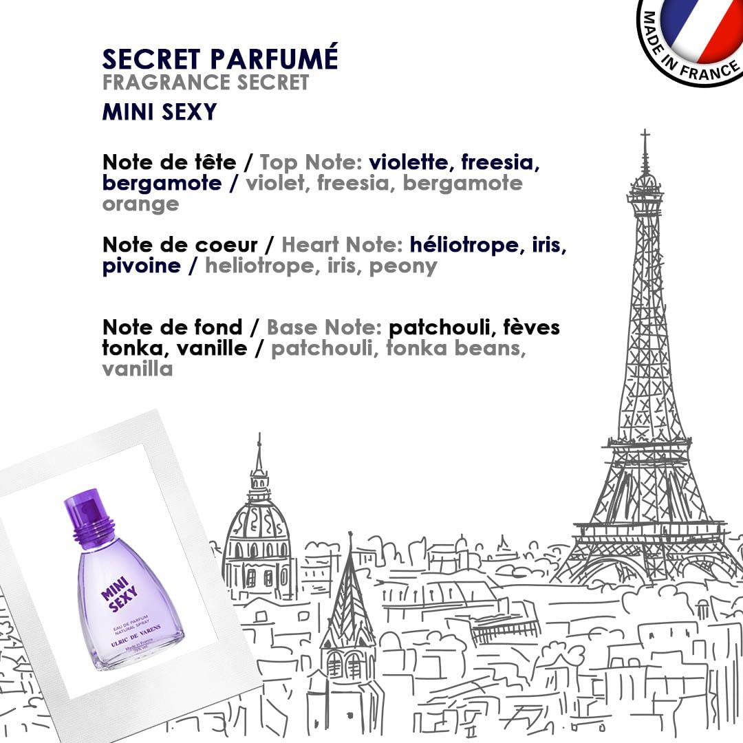 ULRIC DE VARENS - Eau de Parfum Mini Vanille - Vanille Boisée - Parfum Femme - Vaporisateur - Made in France - 25 ml