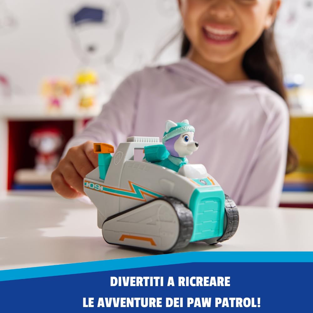 Paw Patrol - Pat Patrouille - Véhicule 15 Cm Et Figurine Liberty