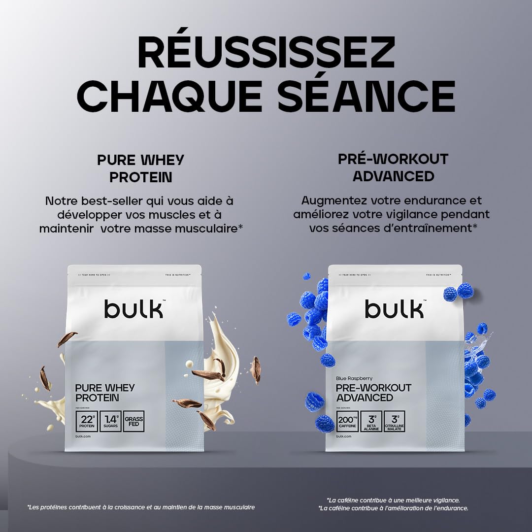 Bulk Créatine Monohydrate Poudre, Non aromatisé, 250 g