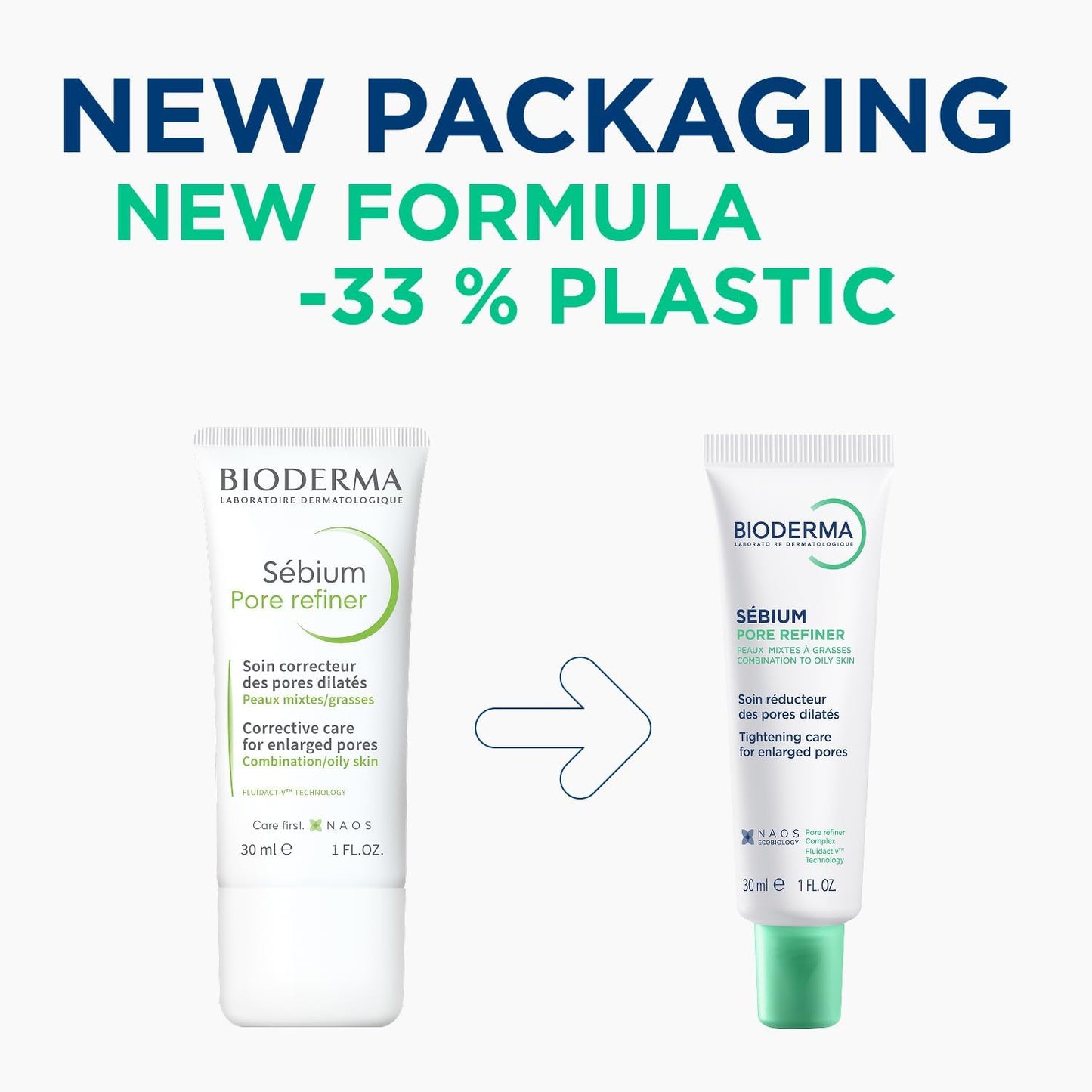 BIODERMA Sébium Pore Refiner – Soin correcteur dermatologique pour pores dilatés – Affine le grain de peau, réduit la brillance – Prescrit par des dermatologues – Tube 30 ml