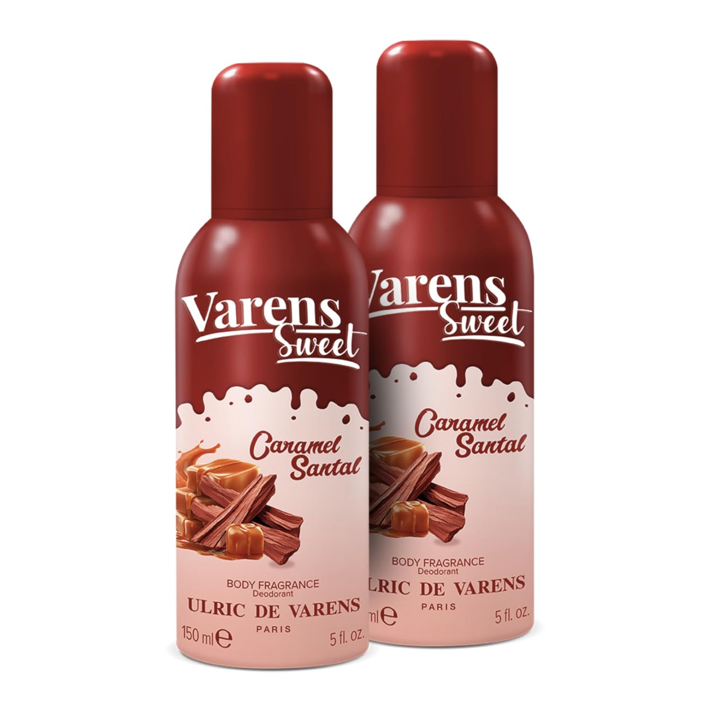 ULRIC DE VARENS - Body Fragrance Varens Sweet- Parfum & Déodorant Femme 2-en-1 - Vaporisateur - Spray - Lot de 2 x 150 ml
