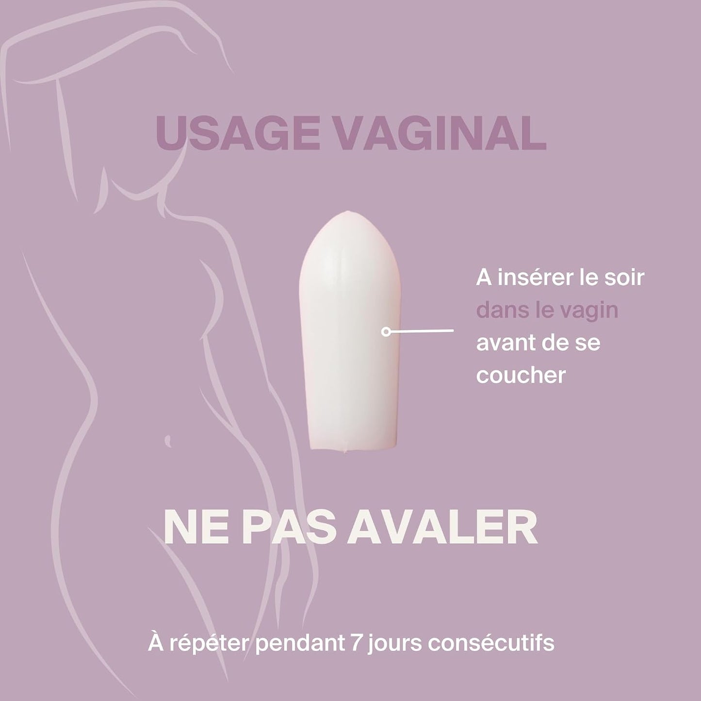 BACTIGYN Ovules Vaginaux - Traitement et Prévention Vaginose Bactérienne, Mycose, Sécheresse et récidives - Restaure la Flore Intime - Démangeaisons et Inconfort - 7 Ovules Sans Hormones