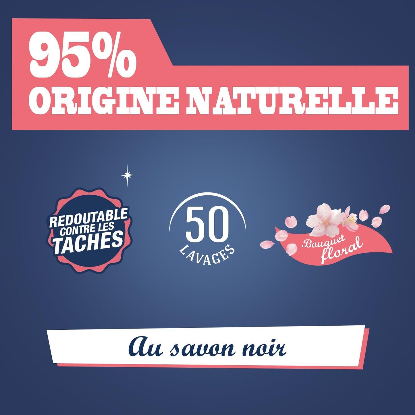 BRIOCHIN Lessive liquide savon noir, détachante, 50 lavages