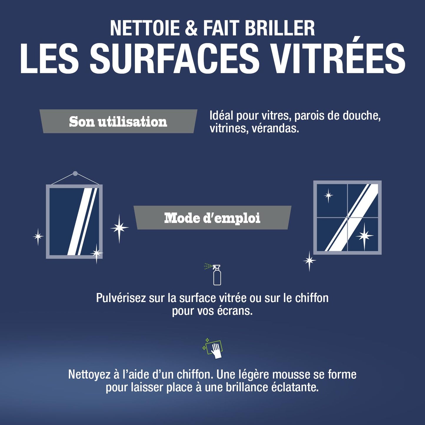 JACQUES BRIOCHIN - Nettoyant Surfaces Vitrées - Nettoie, Fait Briller, Elimine les Voiles de Calcaires - 99% d'Ingrédients d'Origine Naturelle - - Fabriqué En France - 750mL