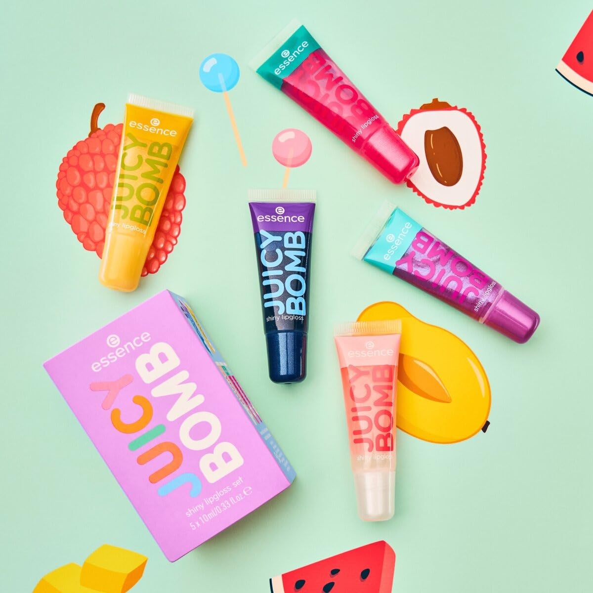 essence brillo de labios 101 JUICY BOMB brillo de labios brillante 101 Lovely - 10 ml