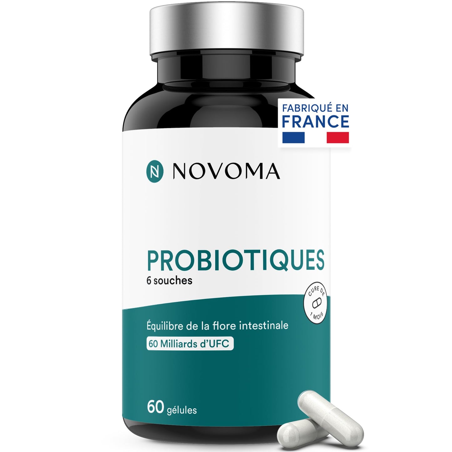 Probiotique - 20 Milliards UFC/Jour, 30 Gélules - 1 Mois