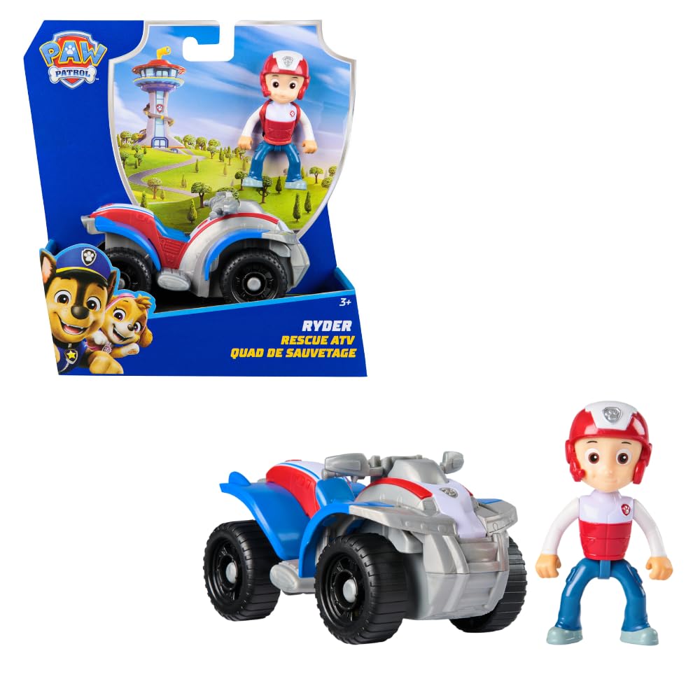 Paw Patrol - Pat Patrouille - Véhicule 15 Cm Et Figurine Liberty