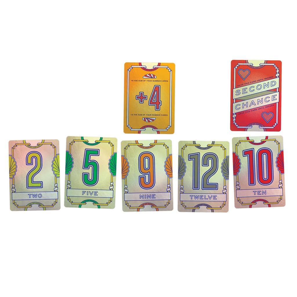 USAopoly Flip 7 | The Ultimate Blend of Press Your Luck and Strategy | Fast-Paced Addictive Card Game | Quick to Learn and Easy to Teach | 3+ Players | Ages 8+ | English
