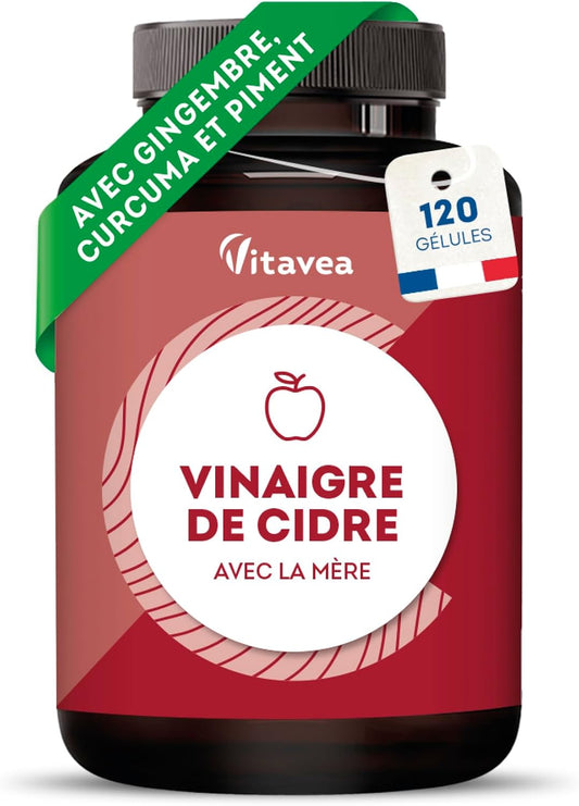 Vitavea Vinaigre de Cidre Gélules 1500 mg avec la Mère - Digestion & Métabolisme