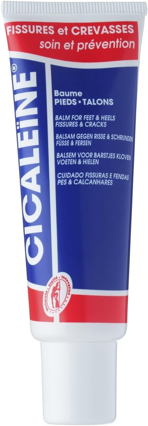 CICALEINE – Baume Réparateur Intensif pour Talons, Hydratation des Crevasses et Fissures (Tube 50 ml) – Pack de 3 – Vendu par lot