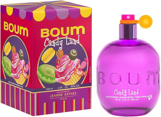 JEANNE ARTHES - Eau de Parfum Femme Boum Candy Land - Floral - Fleur d'oranger et Musc - Fabriqué en France à Grasse - Cadeau Femme - Flacon Vaporisateur 100 ml