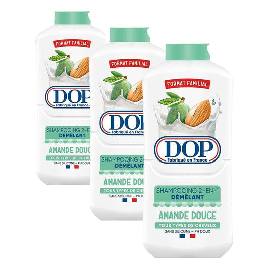 Champú y acondicionador 2 en 1 DOP desenredante almendra dulce sin silicona pH neutro todo tipo de cabello formato familiar 500ml