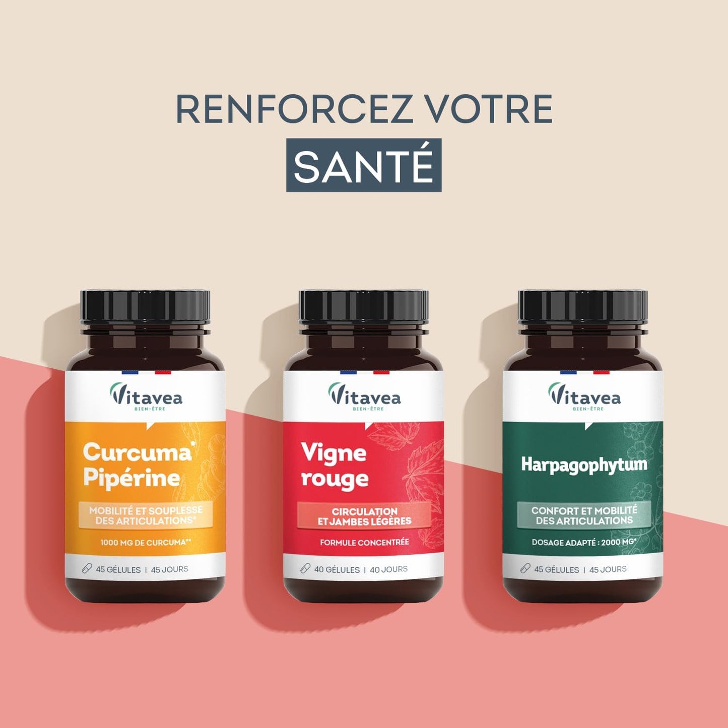Vitavea Bien-être - Vigne Rouge 300mg - Circulation - 40 jours