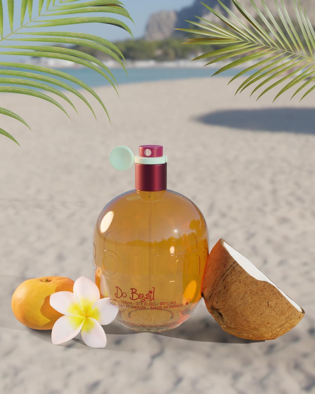 JEANNE ARTHES - Eau de Parfum Femme - Boum Do Brazil - Floral - Fleur de Tiaré et Musc - Fabriqué en France à Grasse - Cadeau femme - Flacon Vaporisateur 100 ml