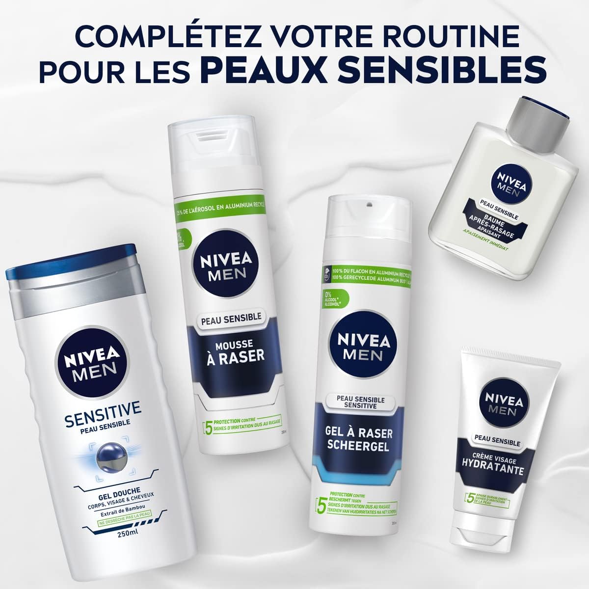 NIVEA MEN Sensitive - Baume Après-Rasage Peaux Sensibles - 100 ml
